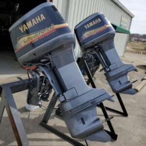 Twin 2001 Yamaha 250 HP 6-Cylinder EFI 2-Stroke 25″ X Outboard Motors